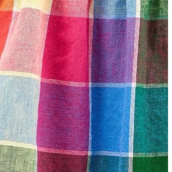 Carter's Plaid Linen 2-Pc Outfit - Picture 2 of 2